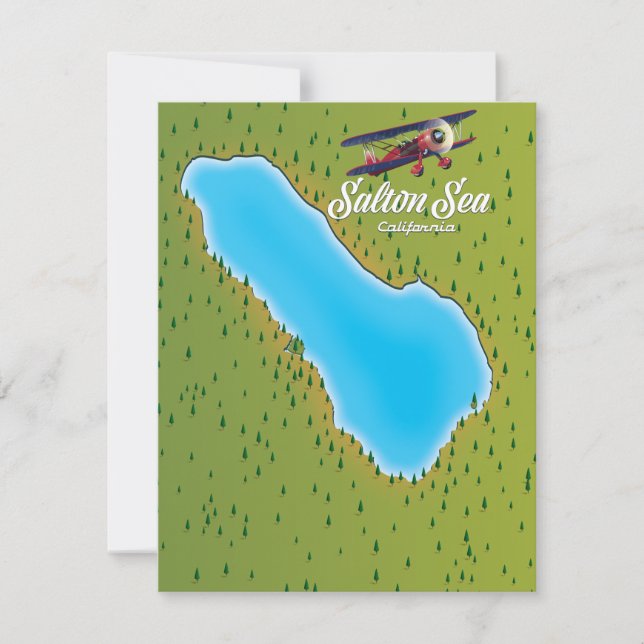 Mapa de Salton Sea California USA (Anverso)