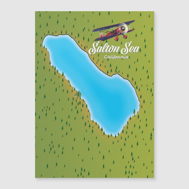 Mapa de Salton Sea California USA (Anverso)