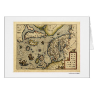Mapa de Scandanavia por Ortelius 1570