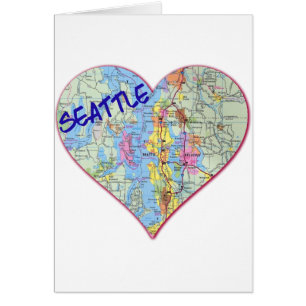 Mapa de Seattle Corazón