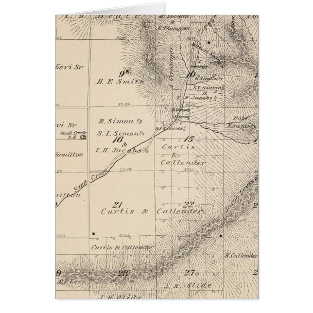 Mapa de sección del condado de Tulare T15S R25E (Frente)