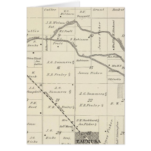 Mapa de sección del condado de Tulare T17S R25E (Frente)