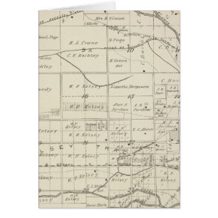 Mapa de sección del condado de Tulare T18S R24E