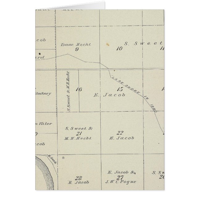 Mapa de sección del condado de Tulare T21S R22E (Frente)