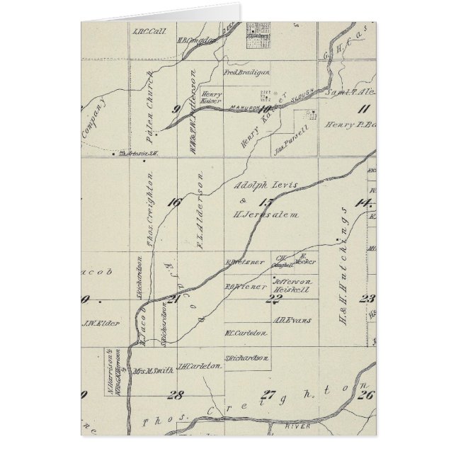 Mapa de sección del condado de Tulare T21S R23E (Frente)