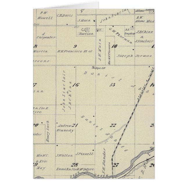 Mapa de sección del condado de Tulare T22S R27E (Frente)
