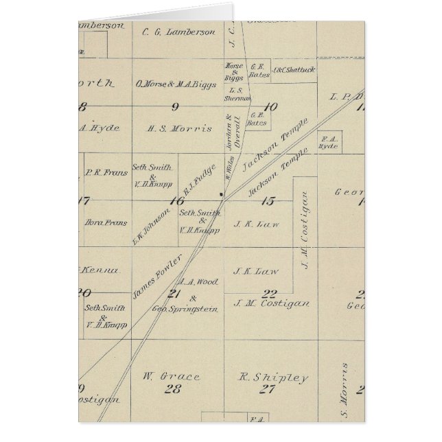 Mapa de sección del condado de Tulare T23S R23E (Frente)