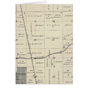 Mapa de sección del condado de Tulare T23S R25E