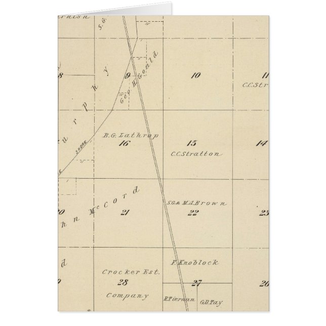 Mapa de sección del condado de Tulare T24S R24E (Frente)