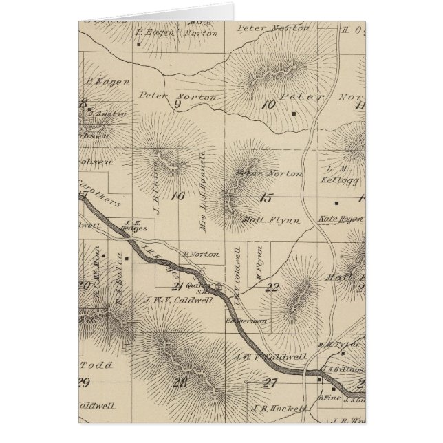 Mapa de sección del condado de Tulare T24S R28E (Frente)
