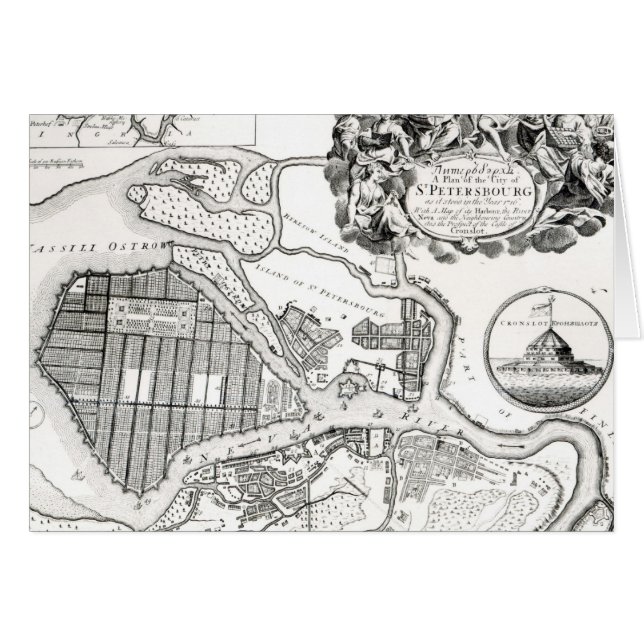 Mapa de St Petersburg (Anverso (Horizontal))