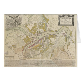 Mapa de St Petersburg Rusia, 1737