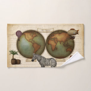 Mapa de Steampunk del viajero neo-victoriano Atlas