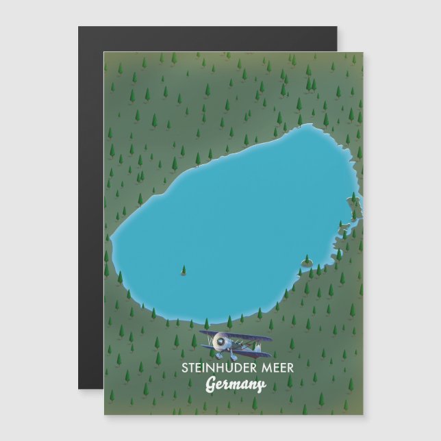 Mapa de Steinhuder Meer Alemania (Anverso/Reverso)