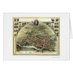 Mapa de Stratford en Avon, Inglaterra de Brown