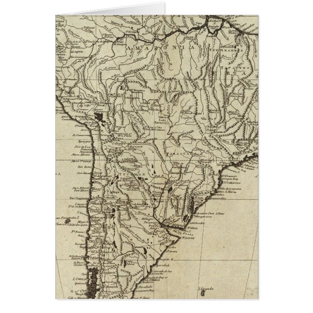 Mapa de Sudamérica (Frente)