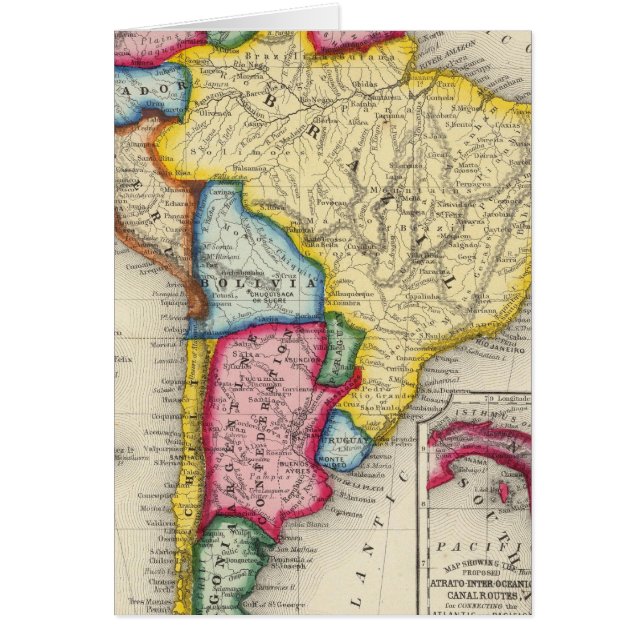 Mapa De Sudamérica (Frente)