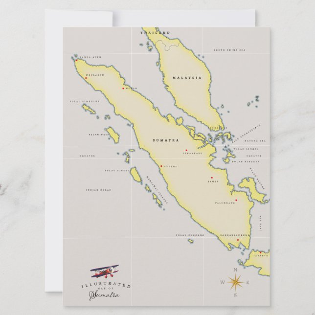 Mapa de Sumatra (Reverso)