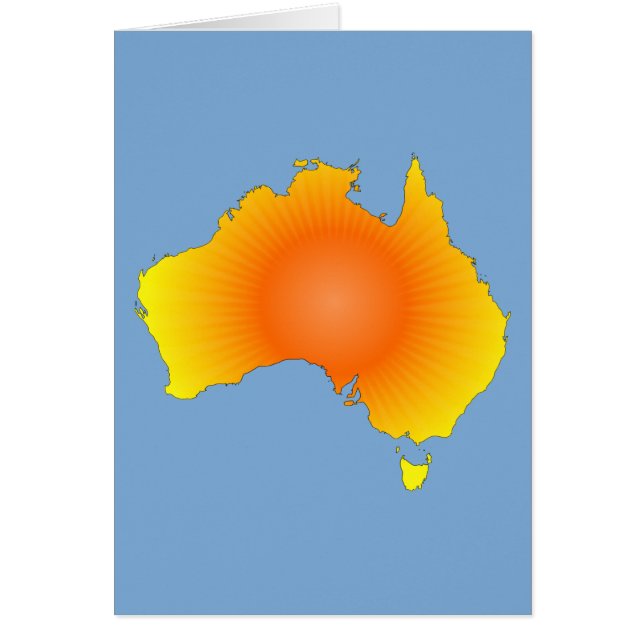 Mapa de Sunny Australia (Frente)
