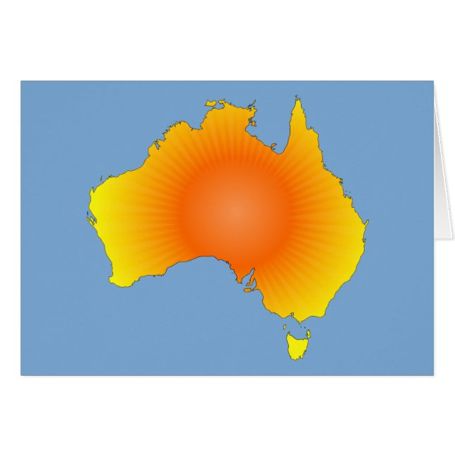 Mapa de Sunny Australia (Anverso (Horizontal))