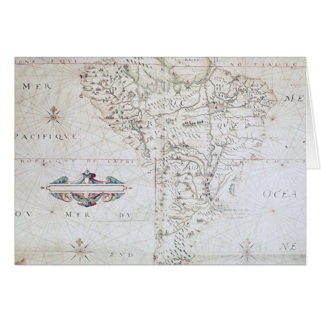 Mapa de Suramérica (Anverso (Horizontal))