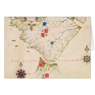 Mapa de Suramérica y de los estrechos de Magellan