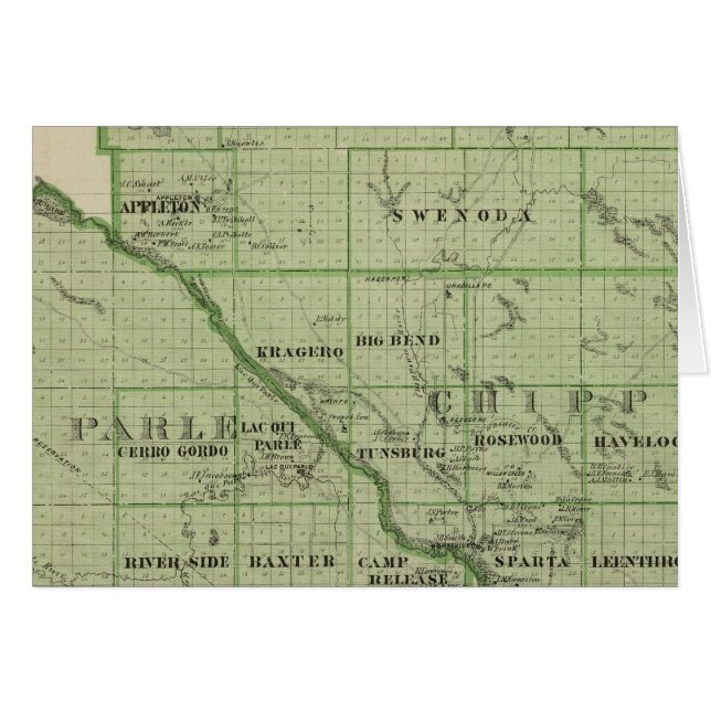Mapa de Swift, Minnesota (Anverso (Horizontal))