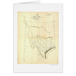 Mapa de Tejas y de estados mexicanos de Tanner