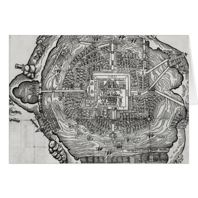 Mapa de Tenochtitlan (Anverso (Horizontal))