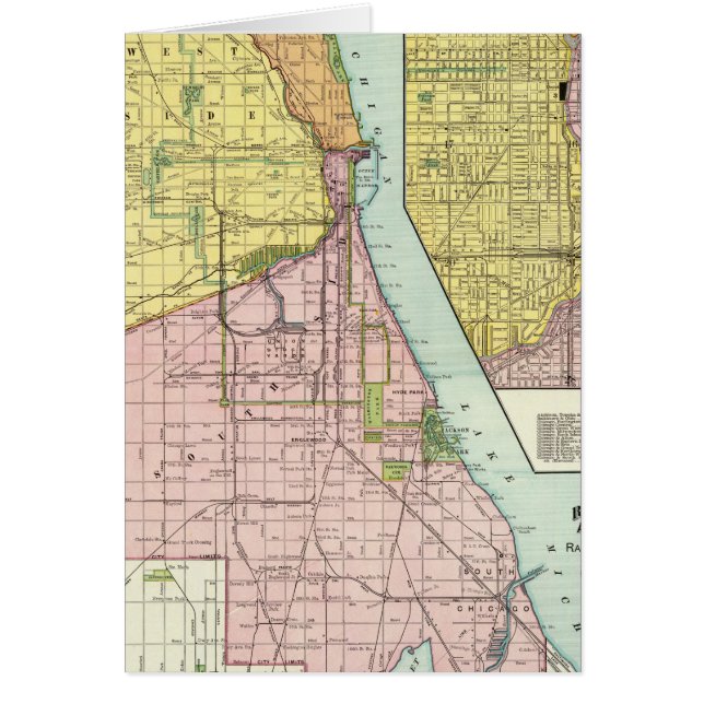 Mapa de terminales ferroviarias de Chicago (Frente)