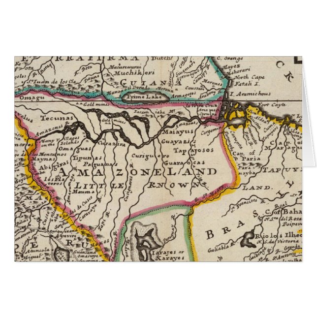 Mapa de Terra Firma, Perú, Tierra de la Amazonía,  (Anverso (Horizontal))