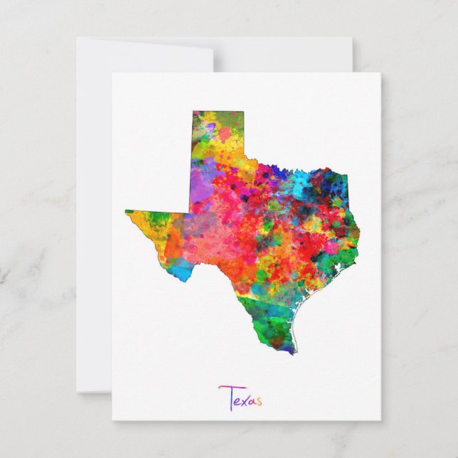 Mapa de Texas (Anverso)
