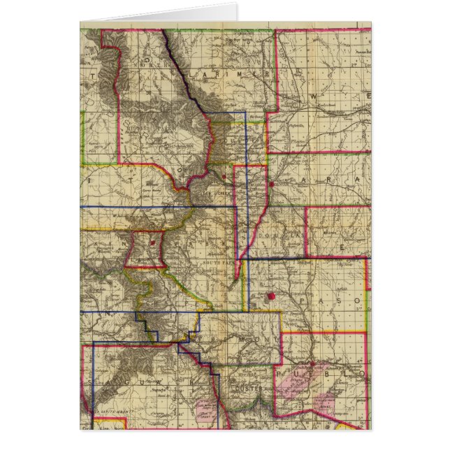 Mapa de Thayer de Colorado 2 (Frente)