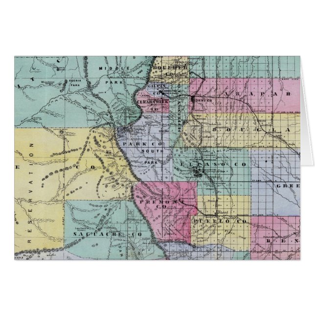 Mapa de Thayer en Colorado (Anverso (Horizontal))