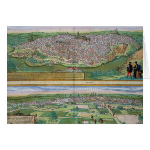 Mapa de Toledo y de Valladolid, de 'Civitates Orbi