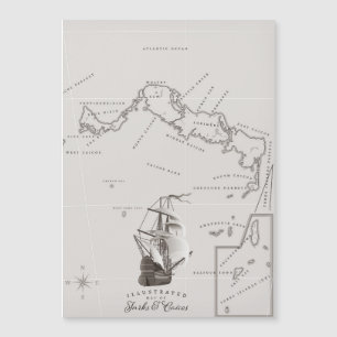 Mapa de Turcas y Caicos