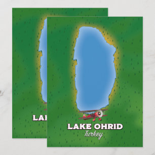 Mapa de Turquía del lago Ohrid