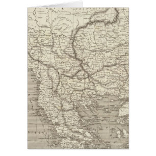 Mapa de Turquía y Grecia