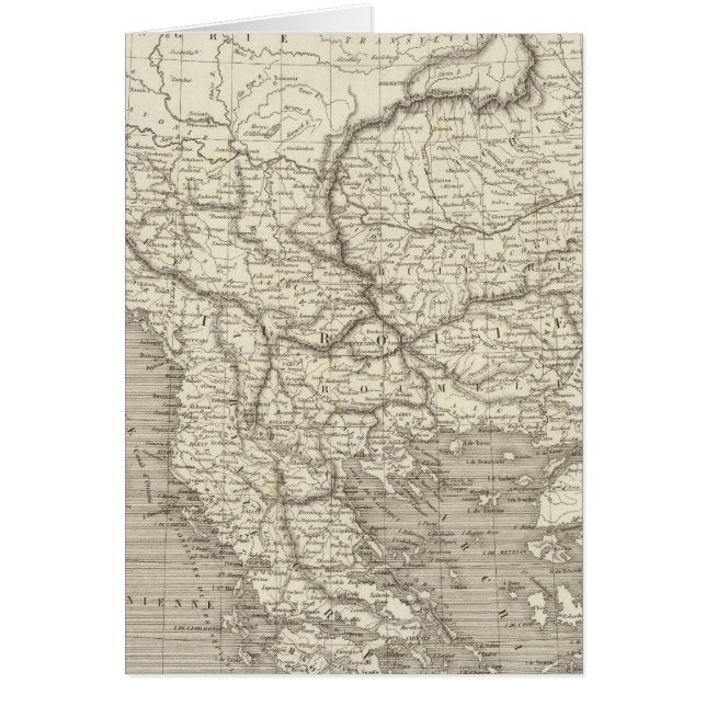 Mapa de Turquía y Grecia (Frente)