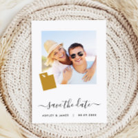 Mapa de Utah foto Boda Guardar la tarjeta de fecha