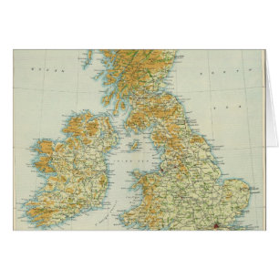 Mapa de vegetación y clima de las Islas Británic