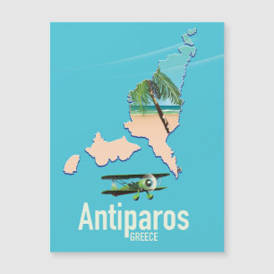 Mapa de viaje a Antiparos Grecia