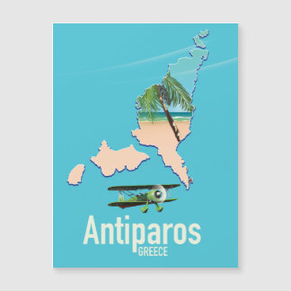 Mapa de viaje a Antiparos Grecia