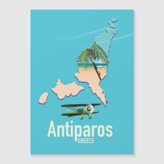 Mapa de viaje a Antiparos Grecia
