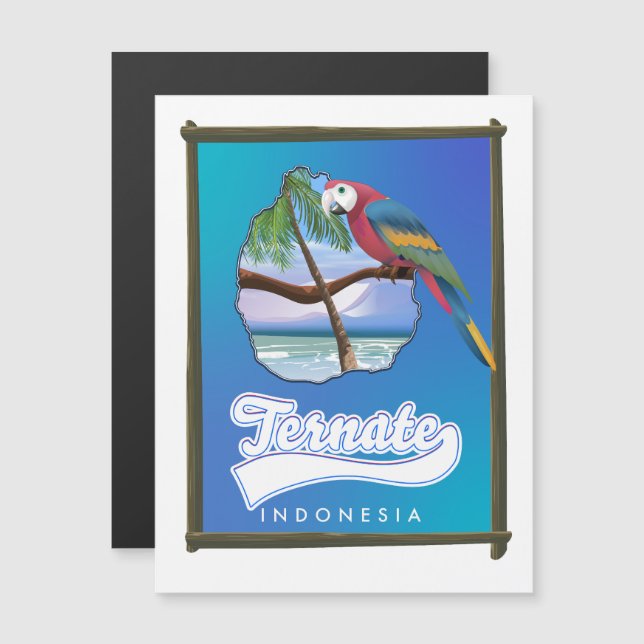 Mapa de viaje a la isla de Nias Indonesia  (Anverso/Reverso)