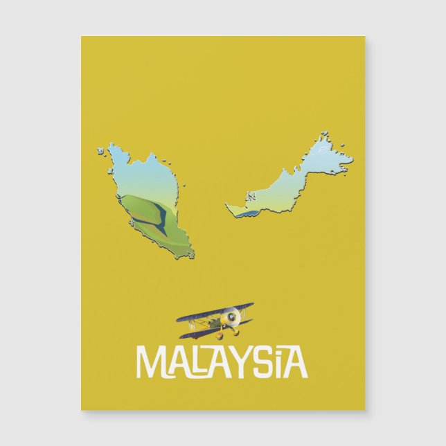 Mapa de viaje de Malasia (Anverso)
