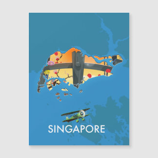 mapa de viaje de Singapur