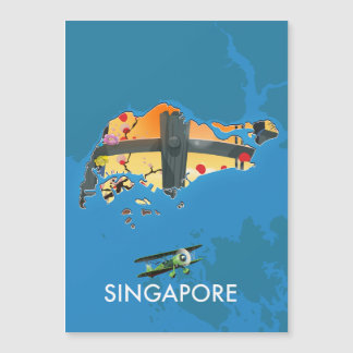 mapa de viaje de Singapur