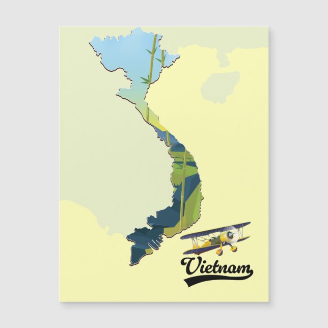 mapa de viaje de Vietnam (Anverso)