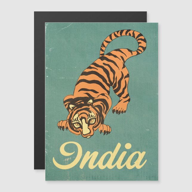 Mapa de viaje ilustrado de la India (Anverso/Reverso)